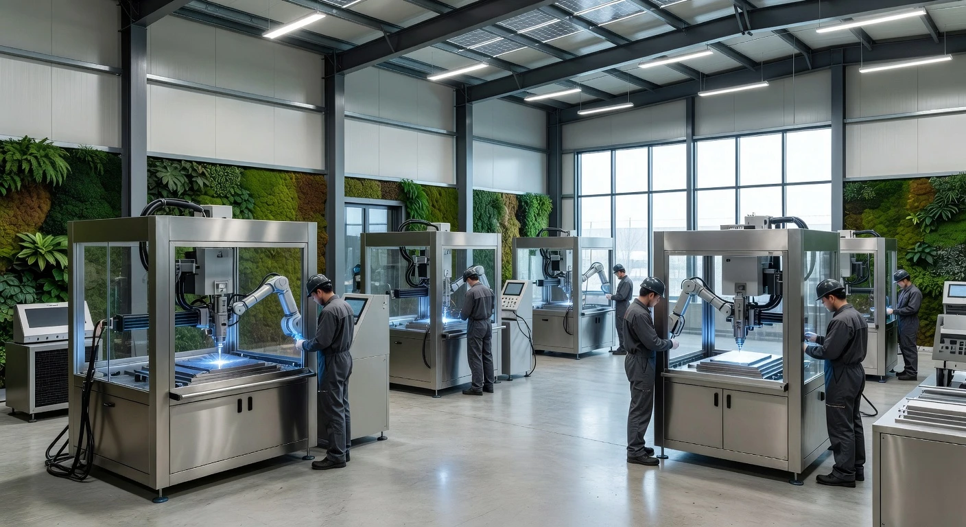 Enerji verimli modern lazer kaynak üretim hattı
